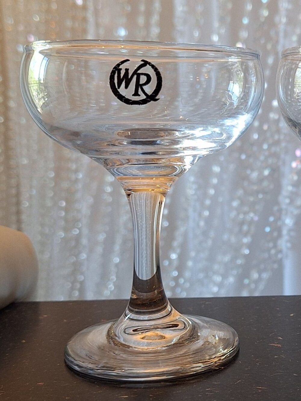 2-Westgate Hotel Las Vegas Coupe Art Deco style Champagne Glasses